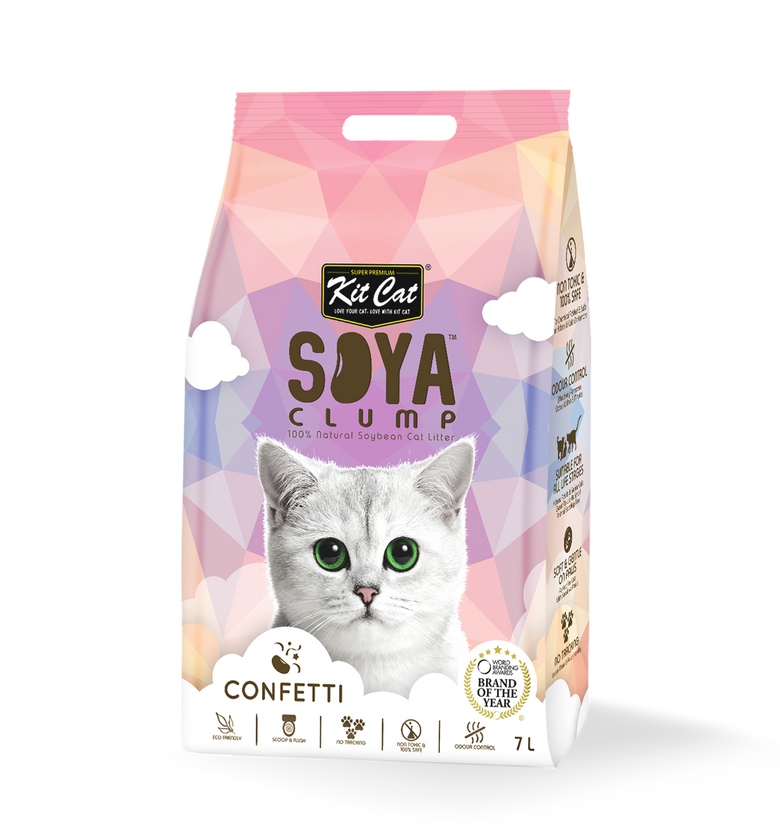 Kit Cat Soya Clump Litter (Confetti)