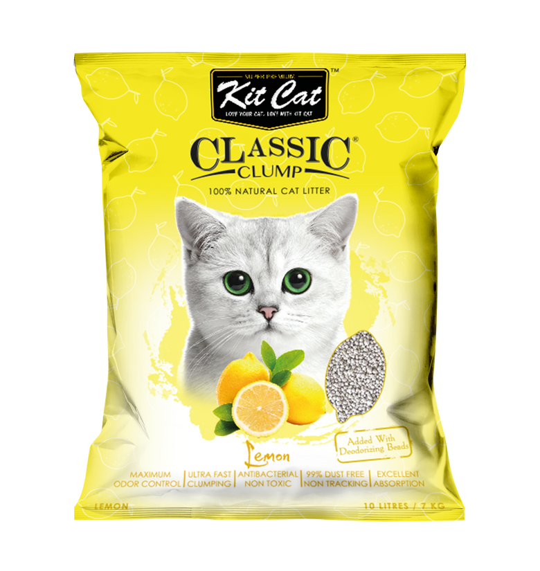 Kit Cat Classic Clump Cat Litter (Lemon)