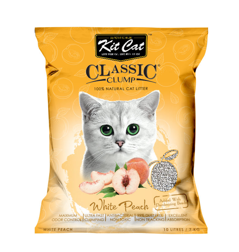 Kit Cat Classic Clump Cat Litter (Peach)