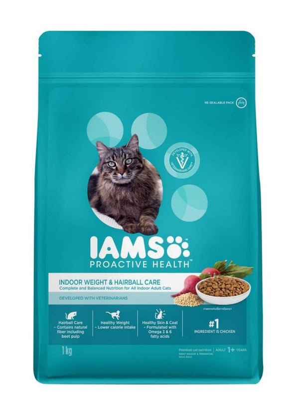 IAMS Proactive Health Indoor Weight & Hairball Control Cat Dry Food